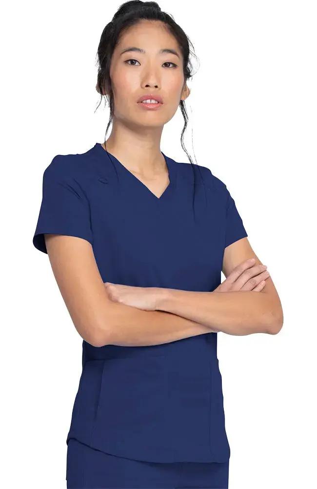 Dickies Balance Women's Knitted Panel Scrub Top DK875 Simply Scrubs Australia